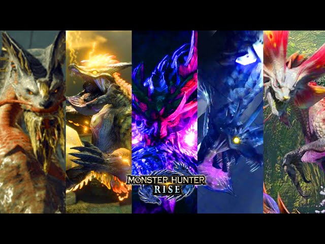 Monster Hunter Rise - All Monster Intros 