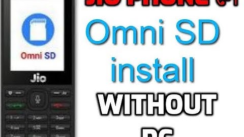 How to install OmniSD in Jio Phone without PC | Without Computer Method