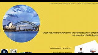Population vulnerability and resilience analysis model to urban climate in a context of climate chan