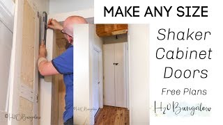 How to Make Shaker Style Cabinet Doors Without a Router