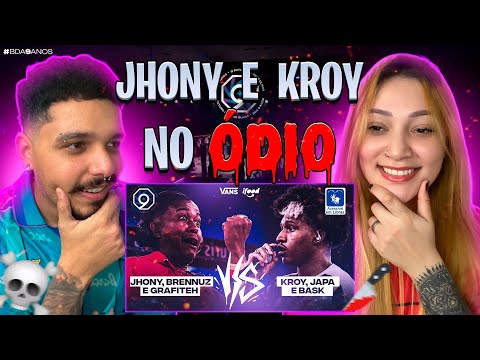 (PEGOU FOGO🔥) BRENNUZ, JHONY E GRAFITEH X KROY, BASK E JAPA | BDA 9 ANOS  - REACT | LUAN E GABI