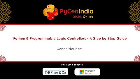 Talk: Python & Programmable Logic Controllers -  A Step by Step Guide - Jonas Neubert