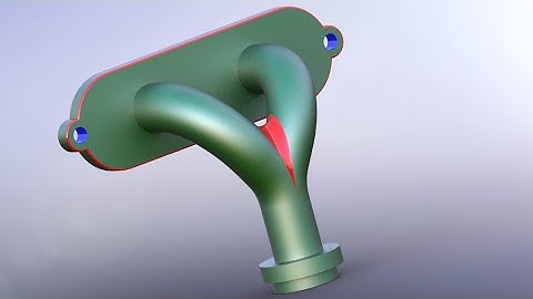 SolidWorks tutorial Pipe with Flange
