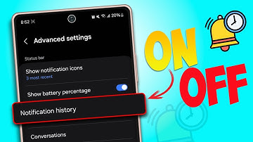 How to Enable or Disable Notification History on Samsung Phone | Turn On/Off Notification History