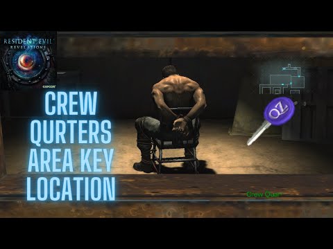 Video: Resident Evil Revelations - Sök Efter Chris, Sök Efter Nyckeln, Crew Quarter's Area Key Location