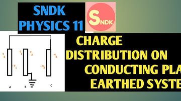 Charged distribution on parallel conductor with and without earthed