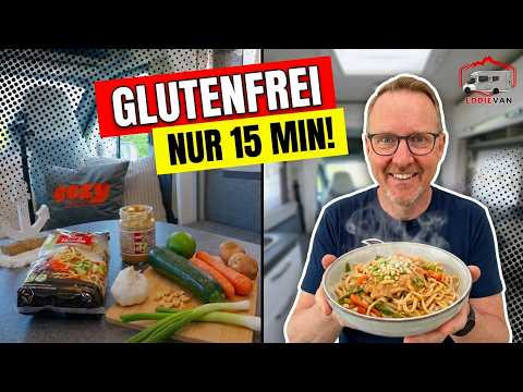 Reisnudeln mit Erdnusssauce: So einfach geht's im Camper!