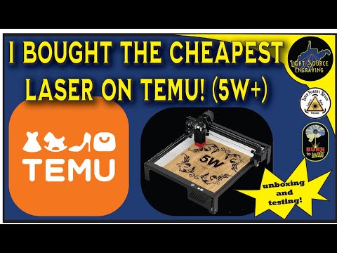 I bought the CHEAPEST LASER on TEMU! I unbox and test it out.