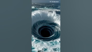 Xoáy nước khổng lồ thật đáng sợ | Tú Dia #shorts #storm #tudia