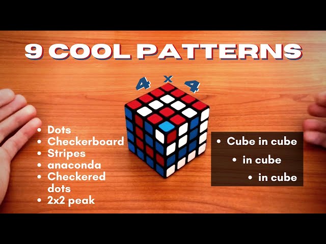 Amazing 4x4 Algorithm Cube Patterns - The Duke of Cubes