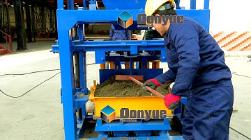 Manual concrete block making machine QT40-1 with competitive price