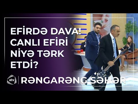 CANLI EFİRDƏ GƏRGİN ANLAR! “Səhv etdim” deyib studiyanı TƏRK ETDİ / Rəngarəng Səhər