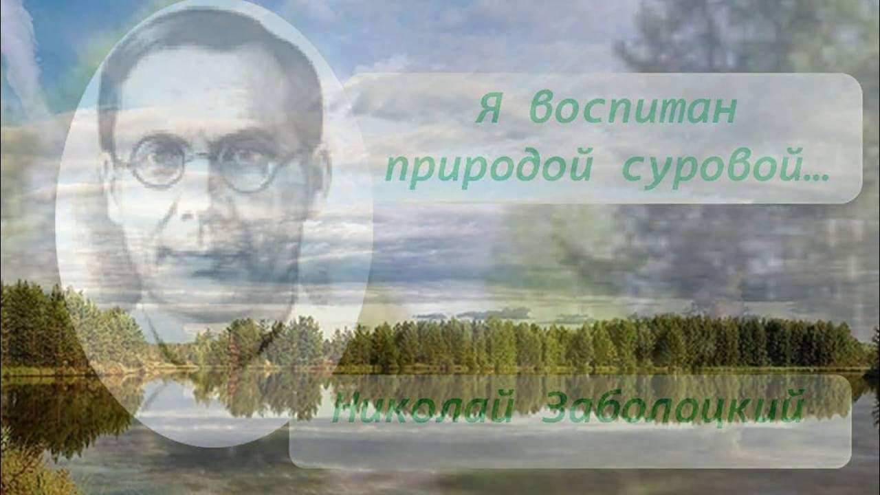 Стихотворение заболоцкий я воспитан природой. Н. А. Заболоцкого «я воспитан природой суровой...». Н.А. Заболоцкий я воспитан природой. Н Н Заболоцкий природа.