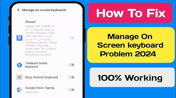 How to fix on screen keyboard problem 2024 | manage on screen keyboard problem solved