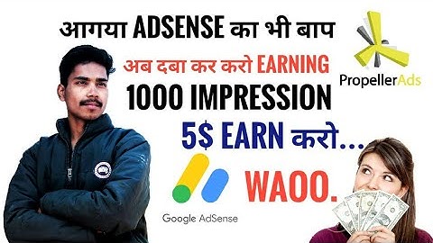 adsense alternatives for blogger, adsense alternative, adsense alternative for website, propeller ad