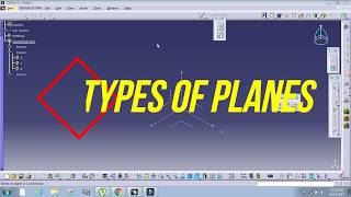 How to create planes with all options using CATIA Part Design ||(ALL TYPES)