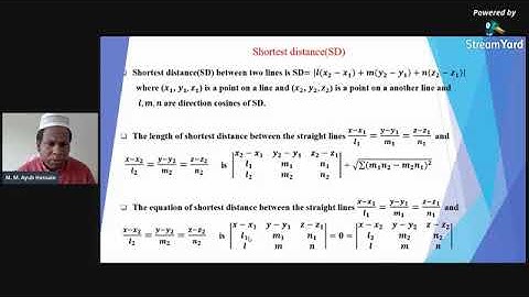 Solid Geometry ( Straight Lines)