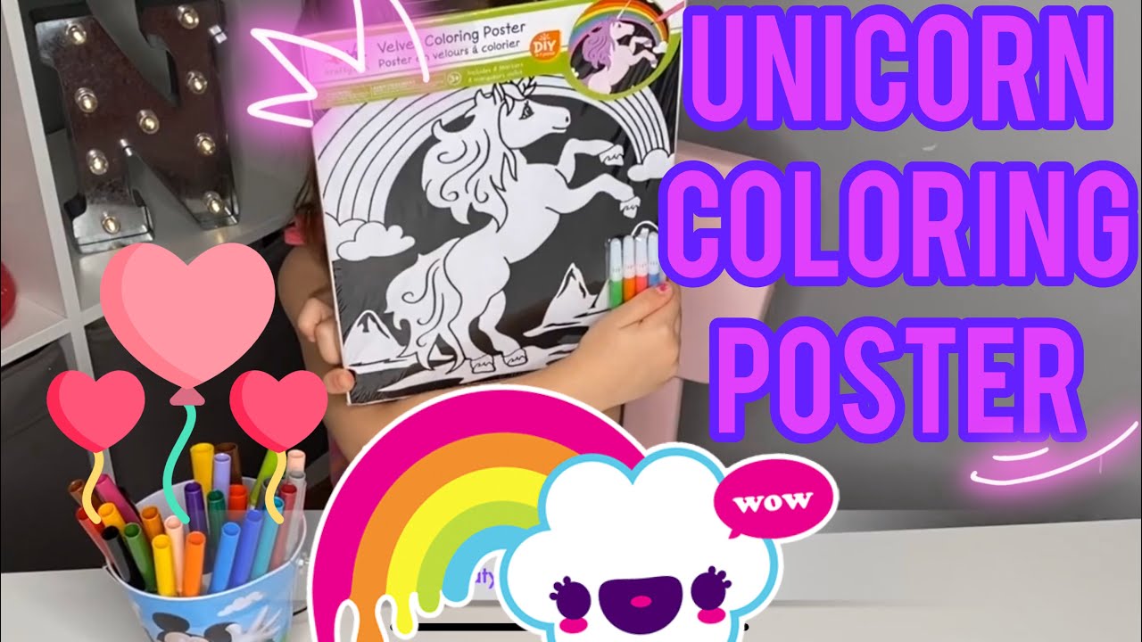 unicorn coloring for kids youtube