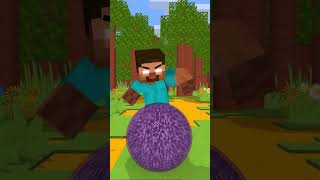 Help Herobrine Break the MYSTERY Bedrock Ball 😳💀 #minecraftshorts