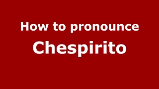 Como se escreve Chespirito?