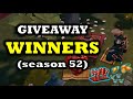 Giveaway winners    season 52  player  9378   revenge raid   last day on earth