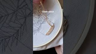 Chain stitch basket embroidery #handembroidery #stitch #embroidery #embroiderydesign #christmas #art