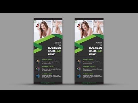 How to Create a Roll Up Banner Design - Photoshop Tutorial