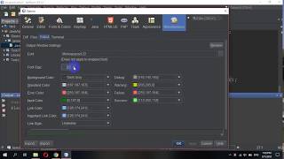 How to change Font size & Color output in NetBeans