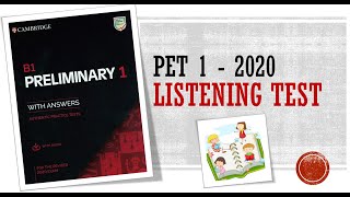 PET 1 | 2020 | LISTENING | TEST 1 | CAMBRIDGE | ENGLISH WITH HAOHAO CHANNEL PET 1 | 2020 | LISTENING | TEST 1 | CAMBRIDGE | ENGLISH WITH HAOHAO CHANNEL