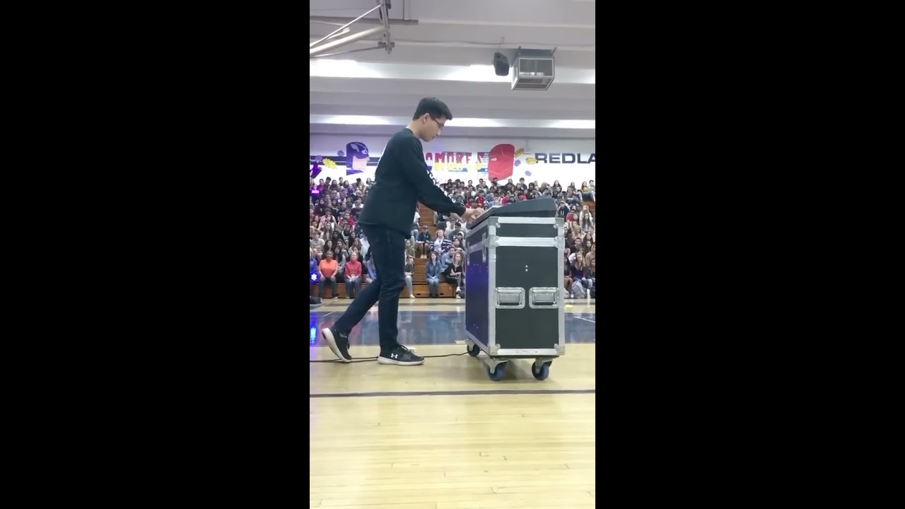 Still D R E On Piano Infront Of The Whole School 
