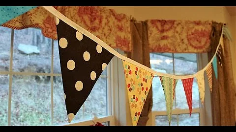 Fabric Bunting How to with Free Pattern - Whitney ...