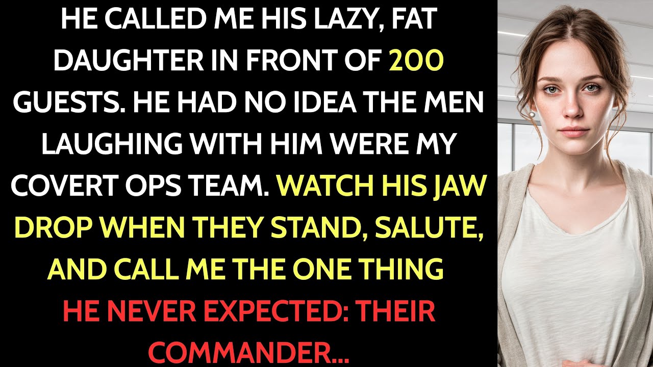 My Dad Mocked My Appearance at the Wedding - Then Spat Out His Wine When the Groomsman Saluted...