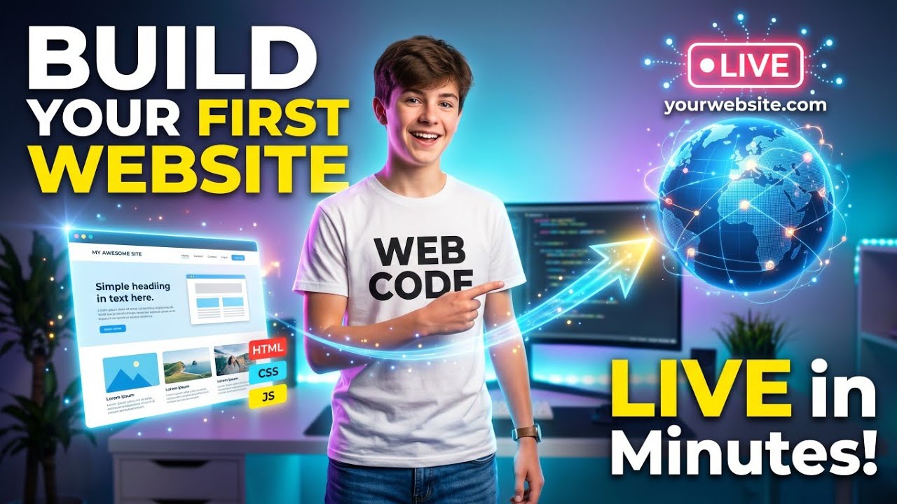 Build & Publish Your First Website in 2026 | Full Beginner Guide - YouTube