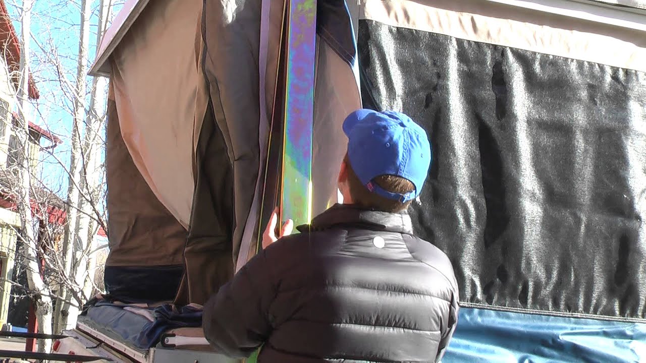 Installing safety bar on popup camper YouTube