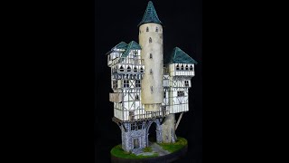 Can I Create an Epic Medieval Building Diorama from Scrap Materials!