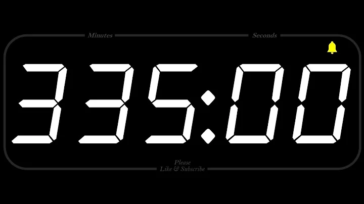 335 MINUTE - TIMER & ALARM - 1080p - COUNTDOWN