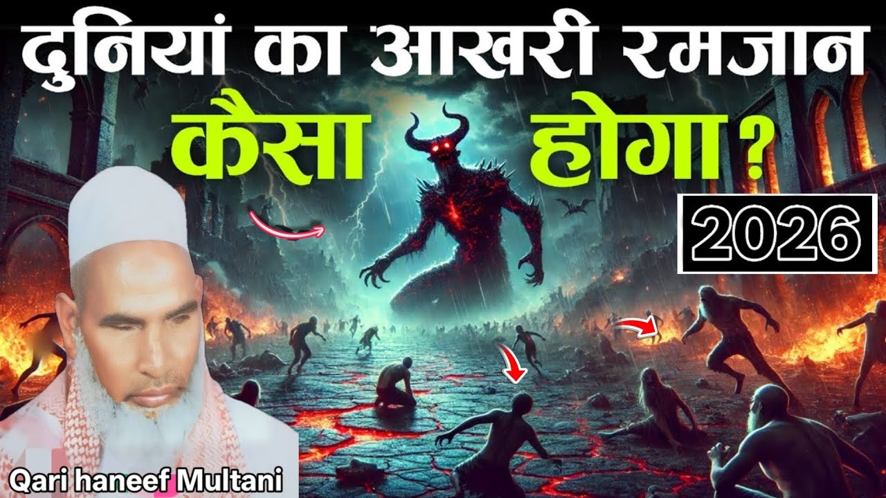 Duniya Ka akhri Ramzan Kaisa hoga 2026 Ramzan Ka Bayan Qari haneef Multani 