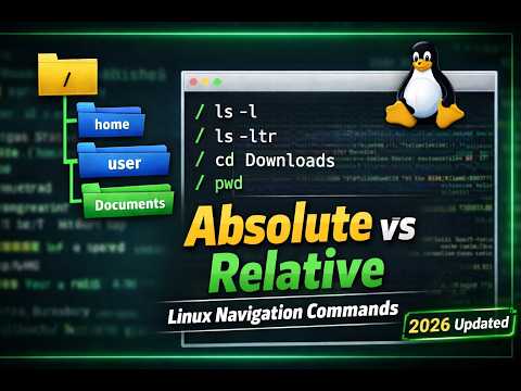 Absolute vs Relative Path in Linux | cd, ls, pwd, whoami Explained (2026). Zero to Hero Linux Part 1