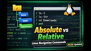 Absolute vs Relative Path in Linux | cd, ls, pwd, whoami Explained (2026). Zero to Hero Linux Part 1