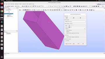 Extrude using salome geometry module|salome meca tutorials