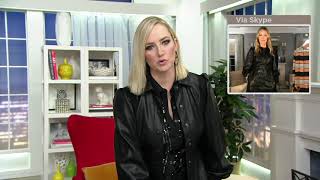 Laurie Felt Faux Leather Dress with Side Pockets on QVC Laurie Felt Faux Leather Dress with Side Pockets on QVC