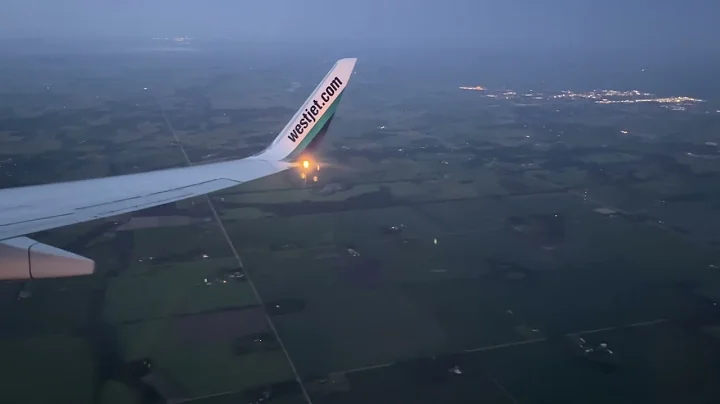 Westjet 737 Landing in Edmonton International Airport in June 2025