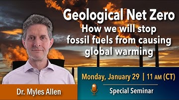 Geological Net Zero: How we will stop fossil fuels from causing global warming