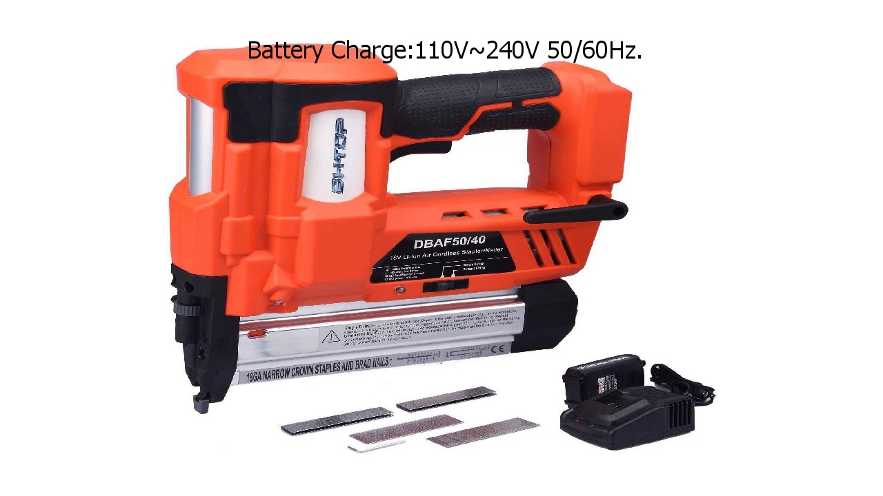 Special Discount on BHTOP Cordless Nailer & Stapler 2 in 1 18Ga Heavy