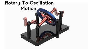 Rotary To Oscillation Motion #solidworks #Keyshot #mechanism