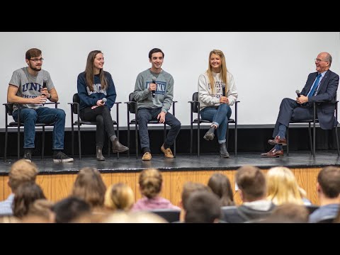 UNH Visits White Mountains Regional High School