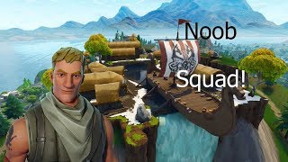 Fortnite Gameplay #4 | Squads | Noob Squad! | (Playing With Zay2Wavy!)