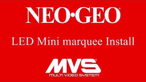 neo geo 6 slot led mini marquee install guide.