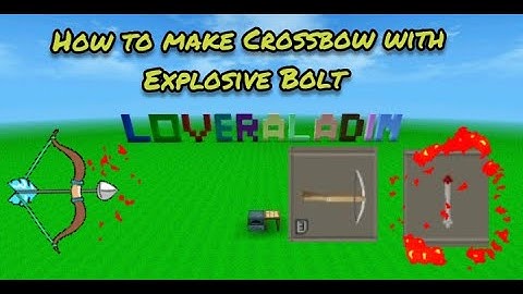 How to make crossbow with explosive bolt mini block craft