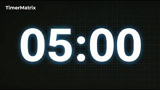 5 Minute Timer with Soft Ambient Sound | Clean & Simple Countdown (05:00) screenshot 5
